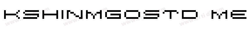 KShinMGoStd Medium 9字体转换